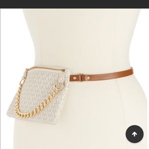 Michael Kors belt bag with chain
